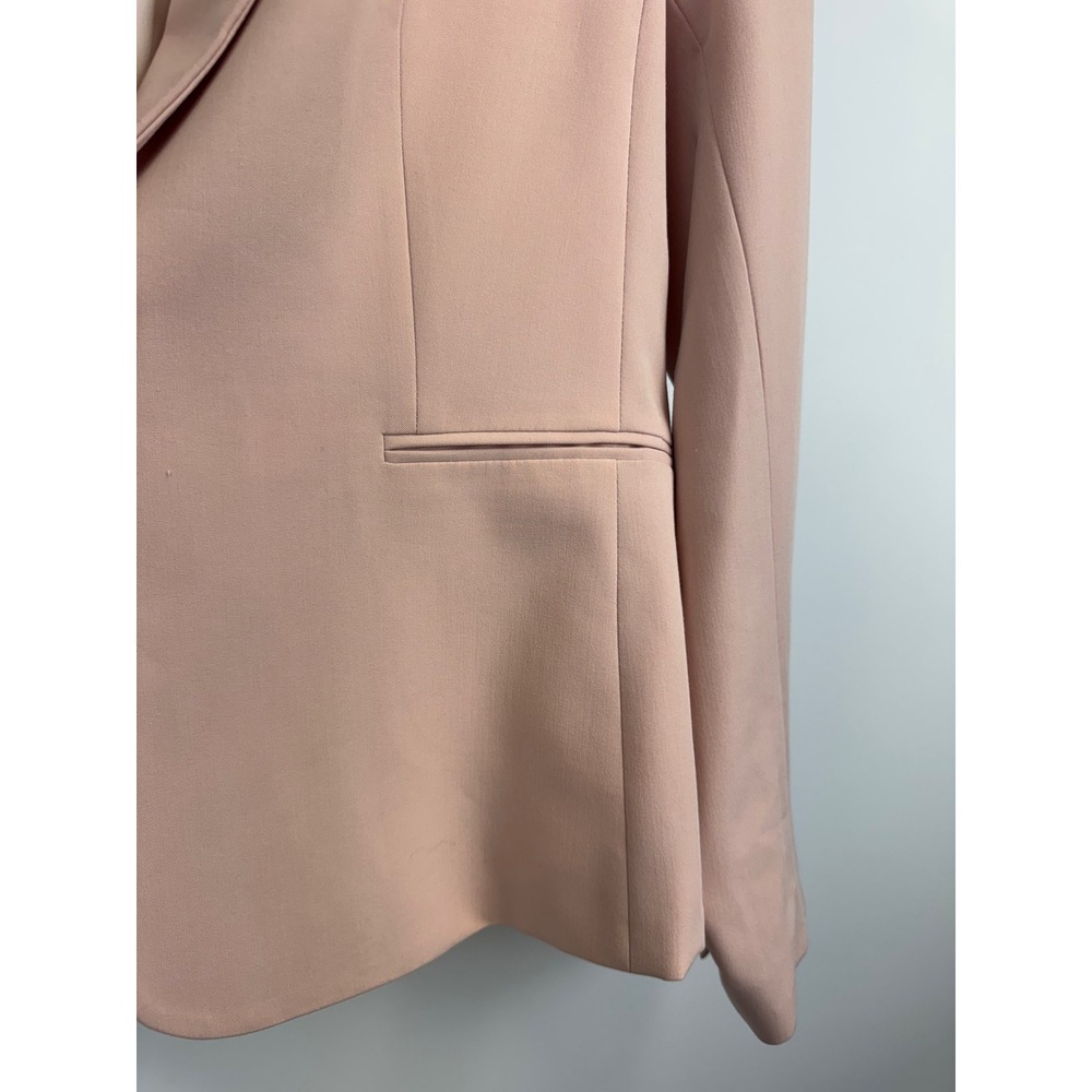 H&M Womens Dusty Pink Single Button Tailored Blazer Jacket Size M 09882429‎ - Picture 13 of 15